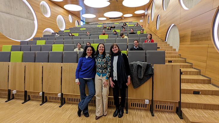 Marilu Chiofalo during a visit at Quantum Universe